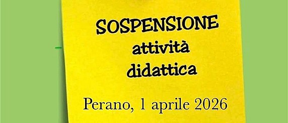 Sospensione delle attività didattiche mercoledì 1° aprile 2026