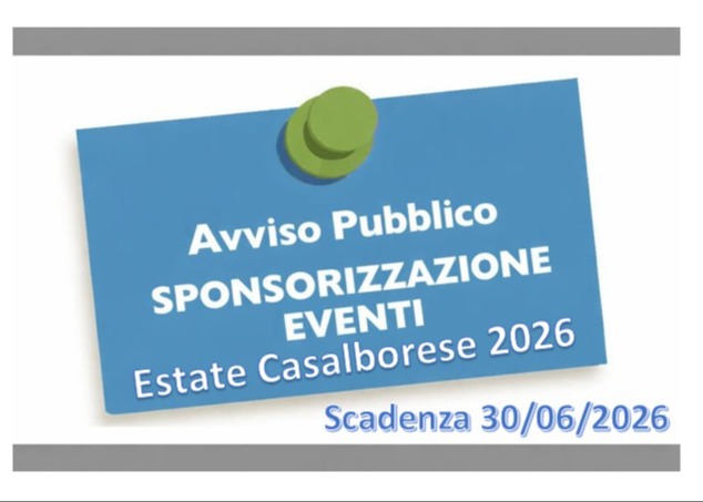 SPONSORIZZAZIONE MANIFESTAZIONI 2026