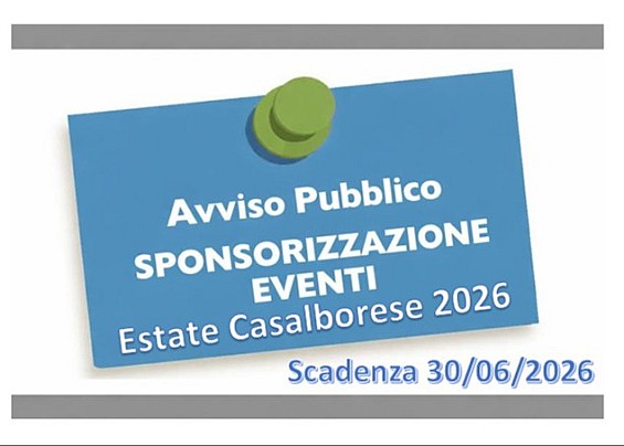 SPONSORIZZAZIONE MANIFESTAZIONI 2026
