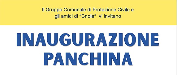 INAUGURAZIONE PANCHINA DEDICATA A DANIELE DIONIGI