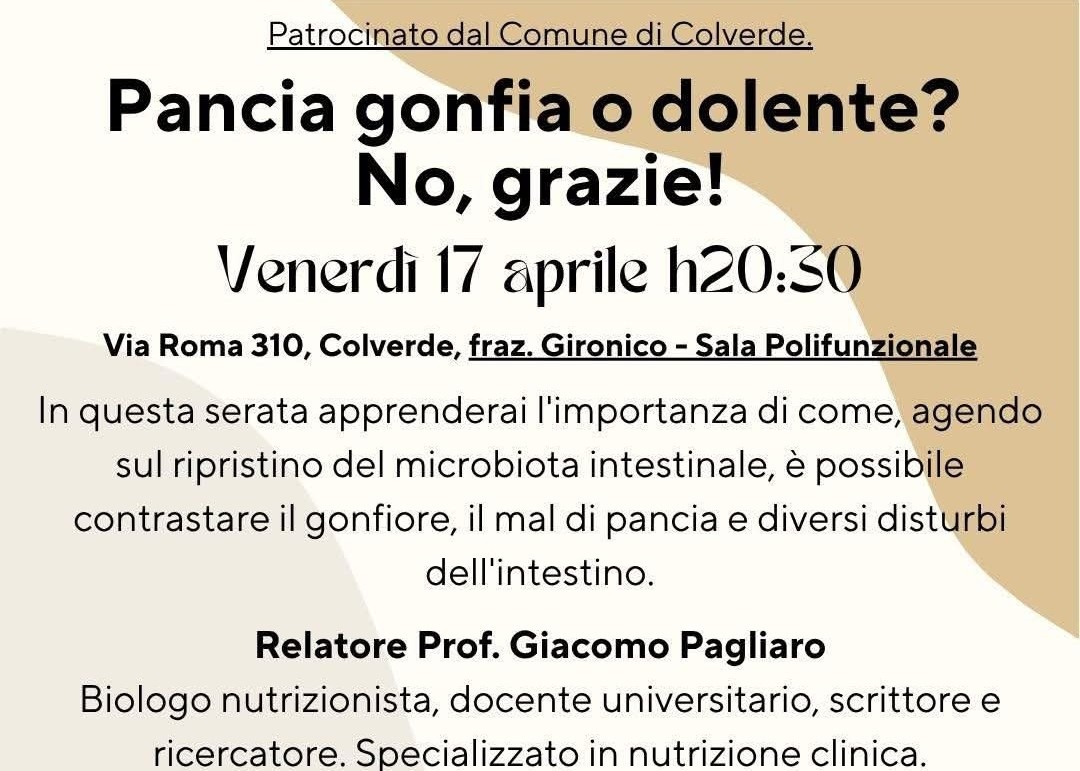 SERATA INFORMATIVA MEDICA IN DATA 17.04.2026 ORE 20.30 - SALA POLIFUNZIONALE GIRONICO