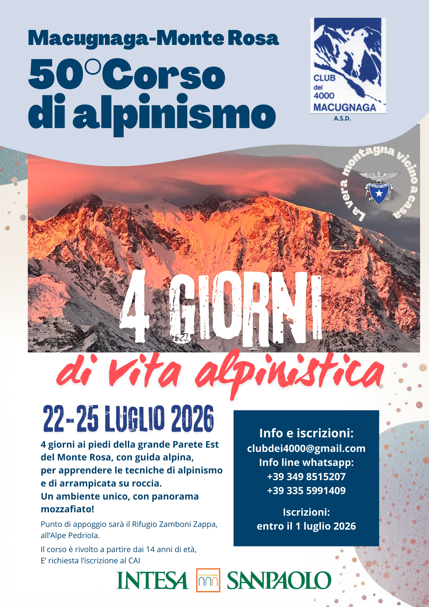 Corso di alpinismo 2026