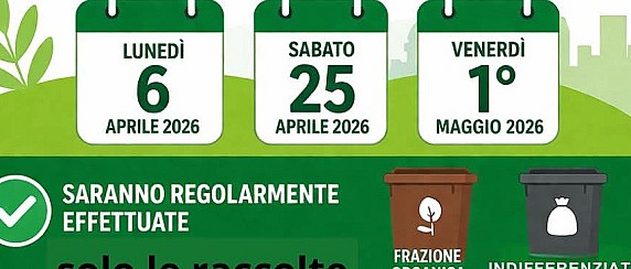 Irpiniambiente: raccolta regolare nella festività del Lunedì in albis
