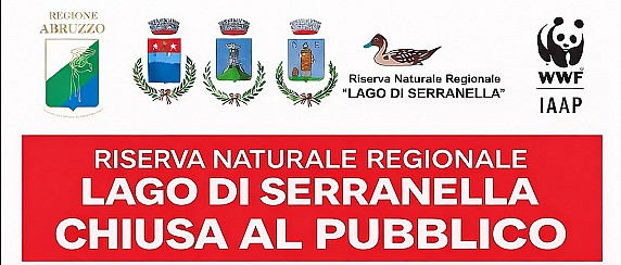 AVVISO CHIUSURA AL PUBBLICO RISERVA NATURALE REGIONALE LAGO DI SERRANELLA FINO A NUOVA COMUNICAZIONE