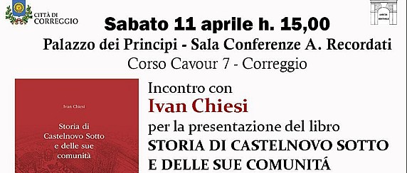 Sabato 11 aprile “La storia di Castelnovo di Sotto” a palazzo dei Principi di Correggio