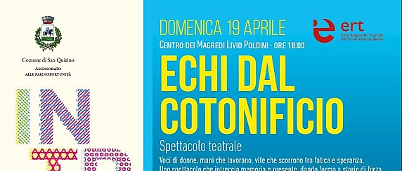 Spettacolo "Echi dal cotonificio" 19 aprile 2026.