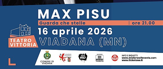 Teatro Vittoria  - stagione teatrale 2025/2026 - 16 aprile -  Max Pisu "Guarda che stelle"
