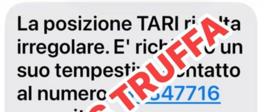 ATTENZIONE! Truffa SMS TARI