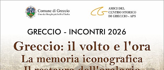 "Greccio: il volto e l'ora" - La memoria iconografica - Il restauro dell'orologio - sabato 18 aprile 2026, ore 16.30 (sala Velita - Greccio).