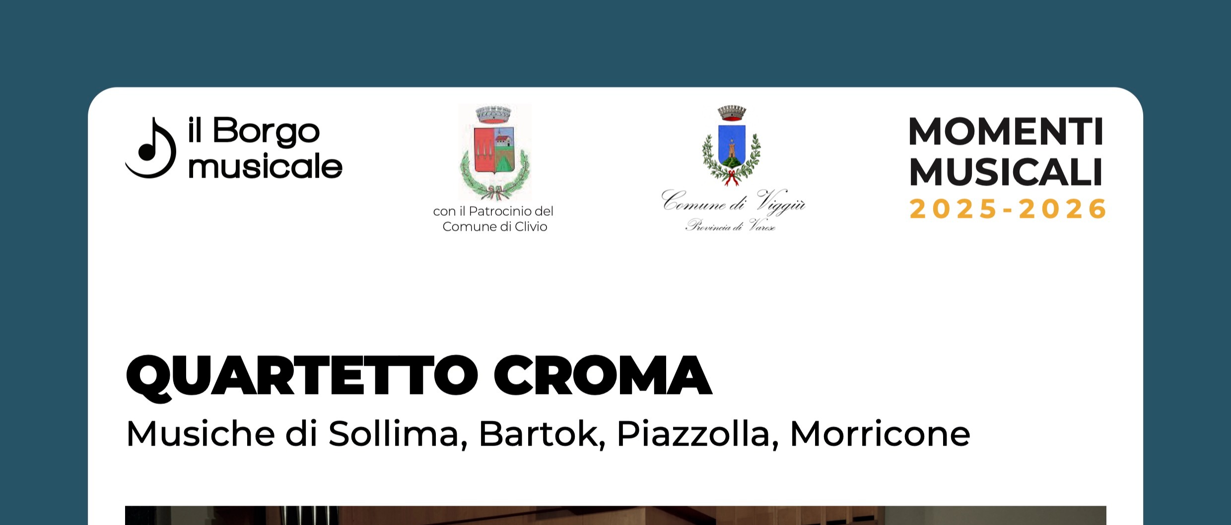 Momenti musicali 2025/26 - Quartetto croma