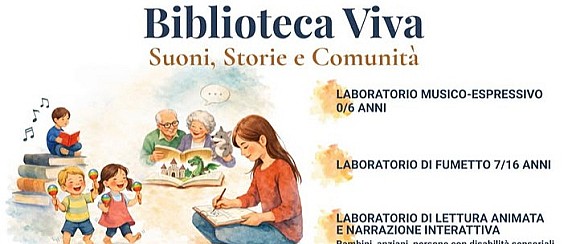 Biblioteca Viva: nuove attività alla Biblioteca comunale