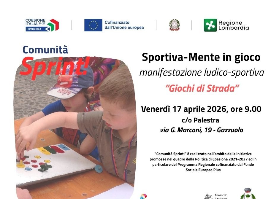 Comunità Sprint! Arriva a Gazzuolo