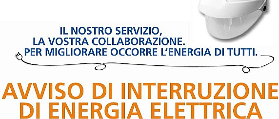 Avviso di  interruzione di energia elettrica per il giorno 20.04.2026