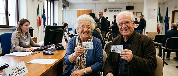 Carta d'identità elettronica per gli over 70 (ultra settantenni)