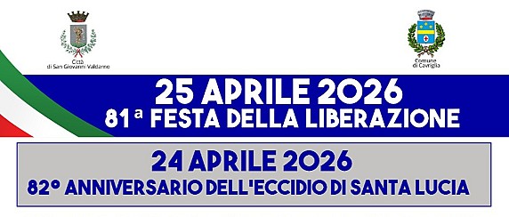 Ottantunesima Festa della Liberazione e ottantaduesimo anniversario dell’eccidio di Santa Lucia, le celebrazioni a San Giovanni Valdarno