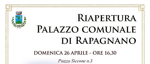 Cerimonia di riapertura del Palazzo Comunale