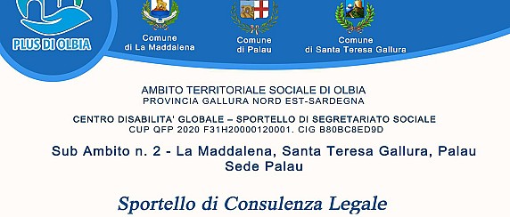 attivo lo sportello di consulenza legale