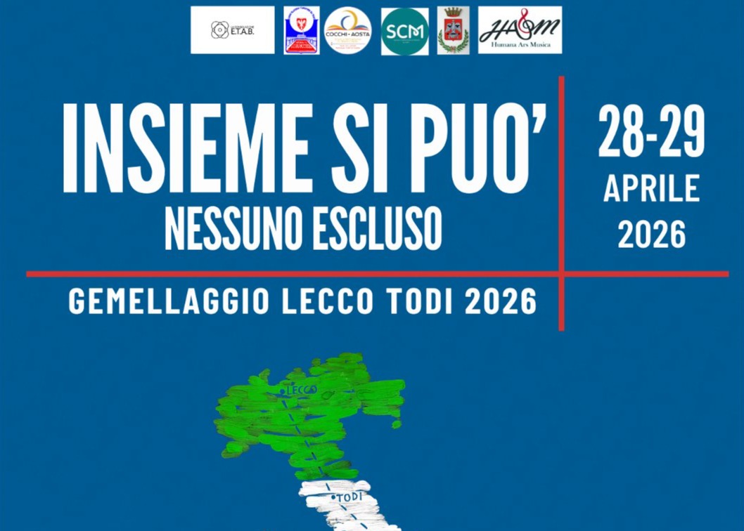 “Insieme si può, nessuno escluso”: la grande musica unisce Todi e Lecco!