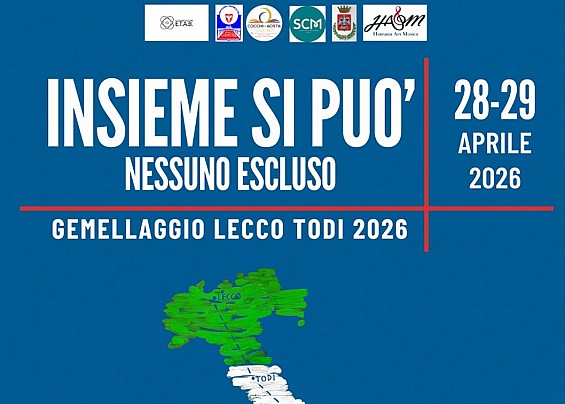 “Insieme si può, nessuno escluso”: la grande musica unisce Todi e Lecco!