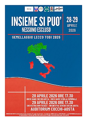 GEMELLAGGIO LECCO locandina per SIAE