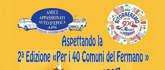 ASPETTANDO LA 2° EDIZIONE "PER I 40 COMUNI DEL FERMANO" - DOMENICA 26 APRILE 2026