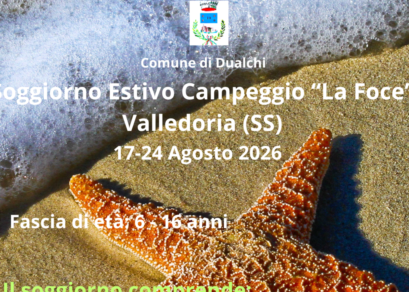 Soggiorno estivo minori 6-16 anni