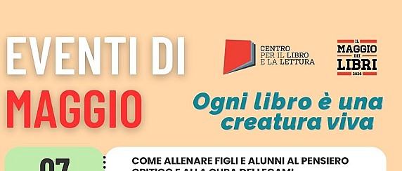 Maggio dei Libri - eventi in Biblioteca