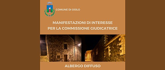 Albergo diffuso: manifestazioni di interesse per la commissione giudicatrice