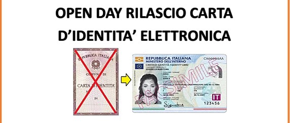 Open day rilascio Carta d'Identità Elettronica (C.I.E.)