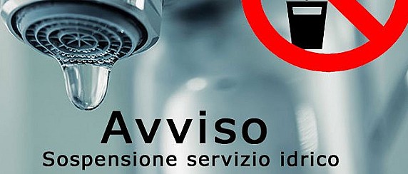 Sospensione erogazione idrica 29 aprile 2026