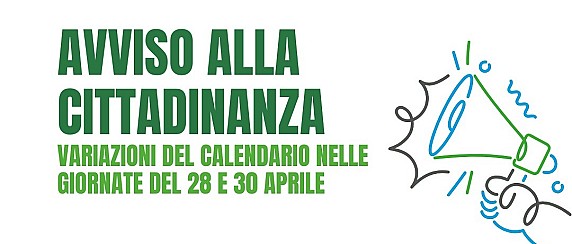 Variazione nel calendario raccolta porta a porta Saprodir