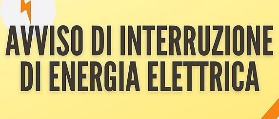 Avviso di interruzione di energia elettrica