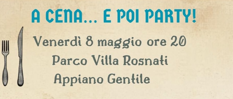 A cena… e poi party!