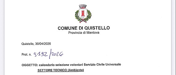 Convocazione Colloqui Servizio Civile Universale (SCU)