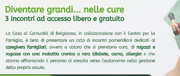 Diventare grandi....nelle cure