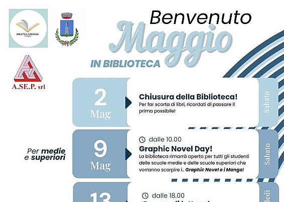 Benvenuto Maggio nella Biblioteca Comunale di Castelbelforte