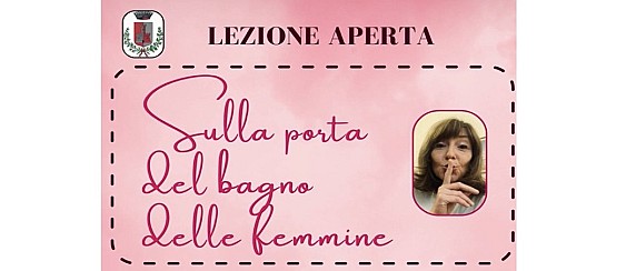Lezione aperta di Valentina Romano Sulla porta del bagno delle femmine."Catullo poeta d'amore"