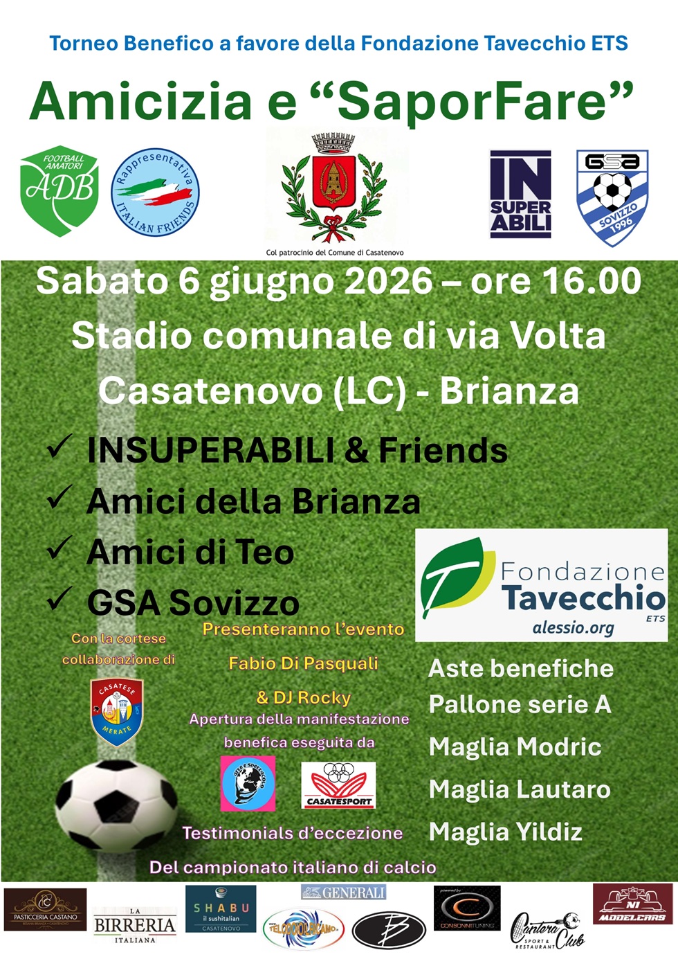 Locandina Torneo Benefico SaporFare