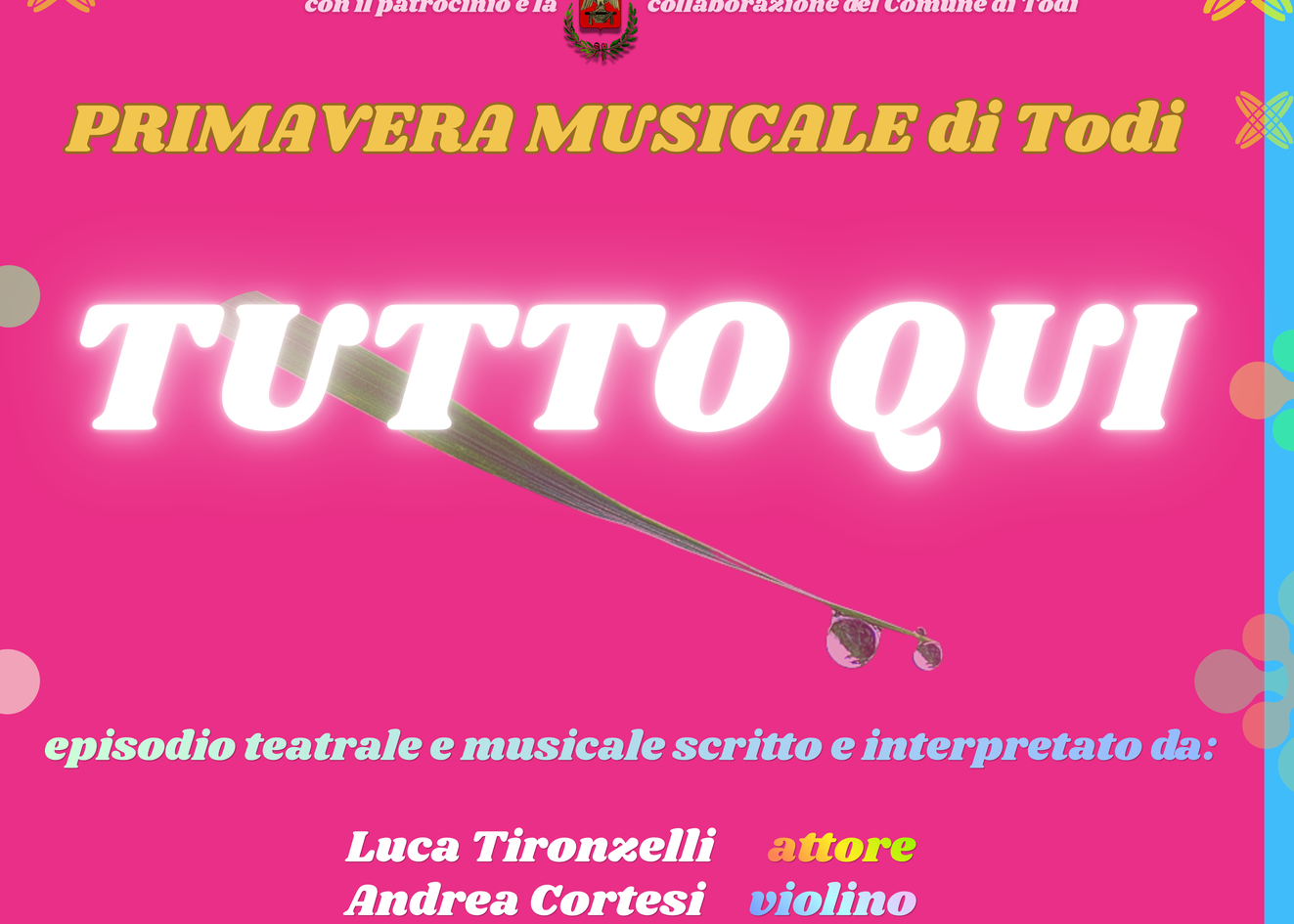 TUTTO QUI - la bellezza dell'istante - episodio teatrale e musicale