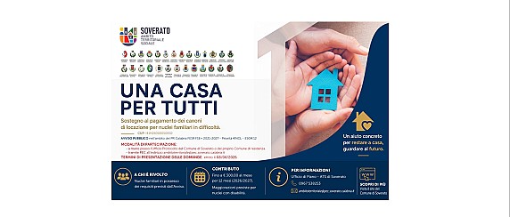 Avviso Pubblico "Una Casa per Tutti"