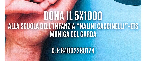5X1000 alla Scuola dell'Infanzia "Nalini Caccinelli"