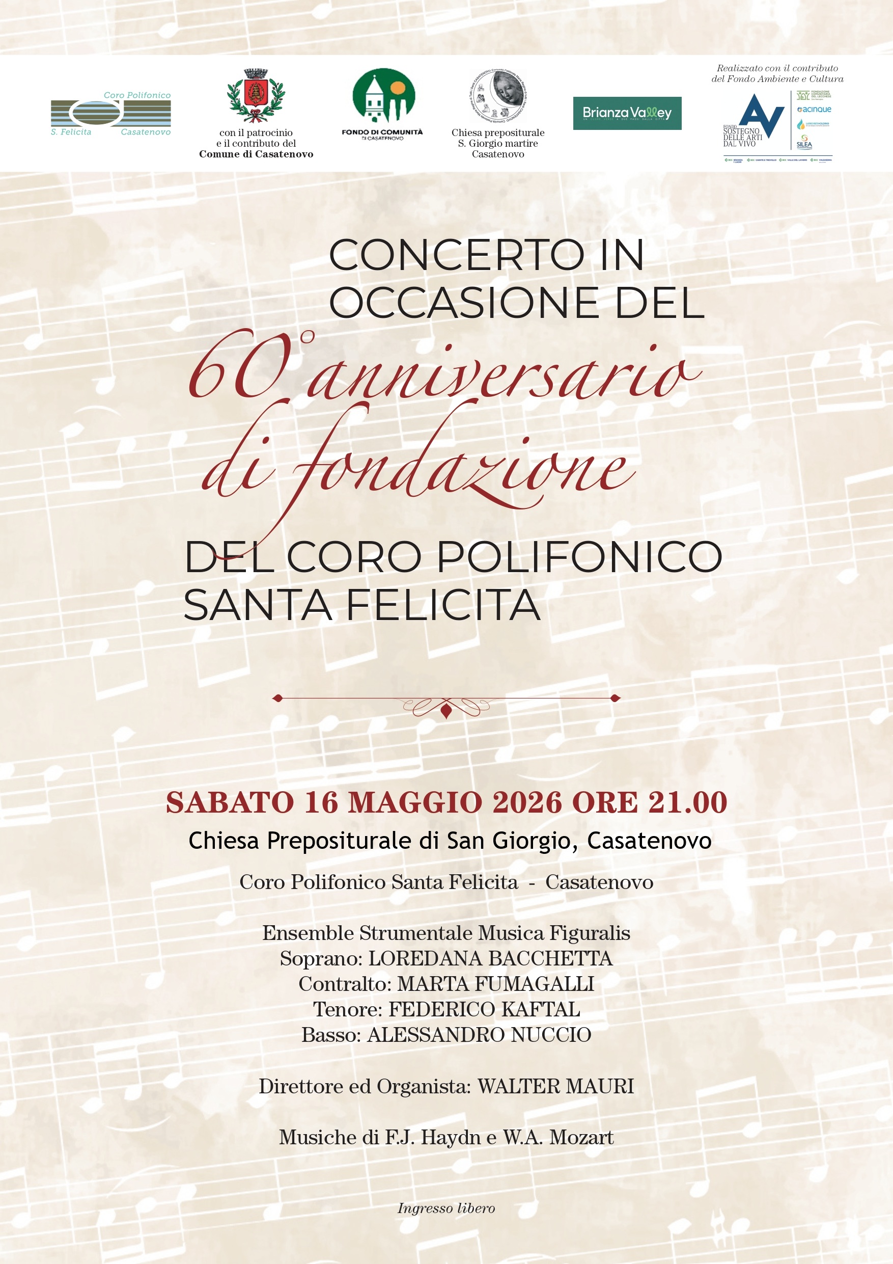 Locandina Concerto Santa Felicita
