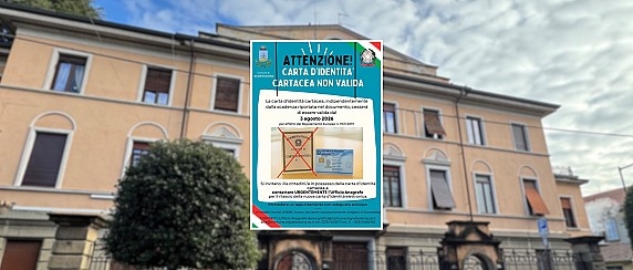 Apertura Straordinaria Uffici Demografici - Rifacimento Carte d’Identità Cartacee