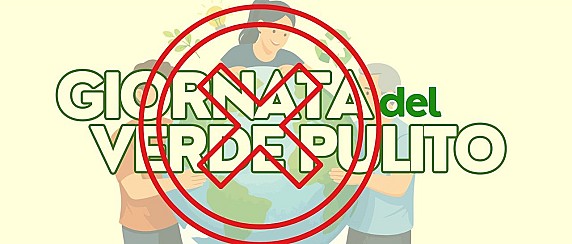 Rinviata la Giornata del Verde Pulito