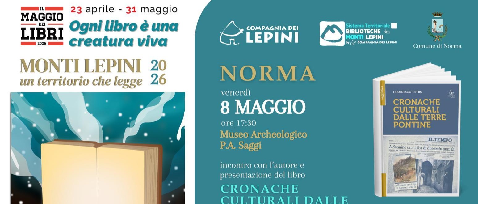 IL MAGGIO DEI LIBRI 2026 - "Ogni libro è una creatura viva".
