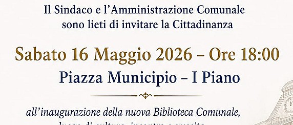 Comune di Forino: Biblioteca Comunale, la riapertura