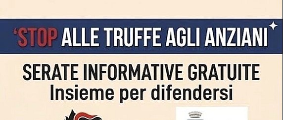 Incontri informativi - Stop alle truffe agli anziani