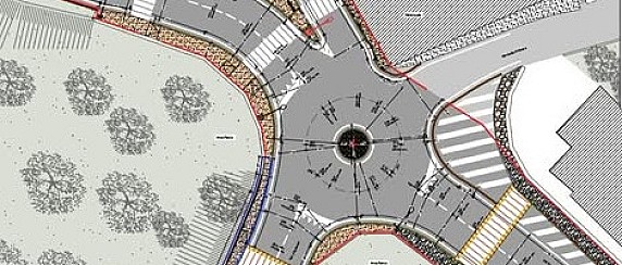 Realizzazione rotatoria adiacente il parco fluviale A. Daolio