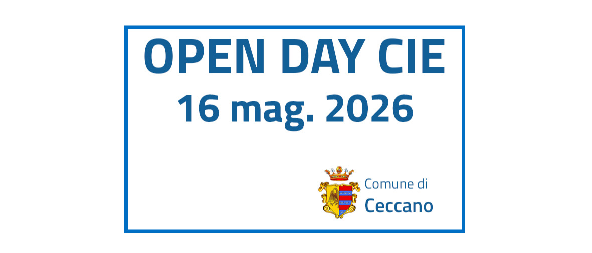 Open Day CIE - Apertura straordinaria dell'Ufficio Anagrafe