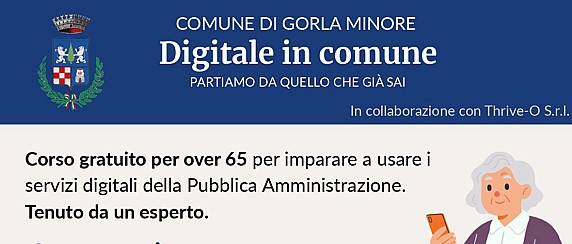 Corso gratuito di digitalizzazione per la terza età